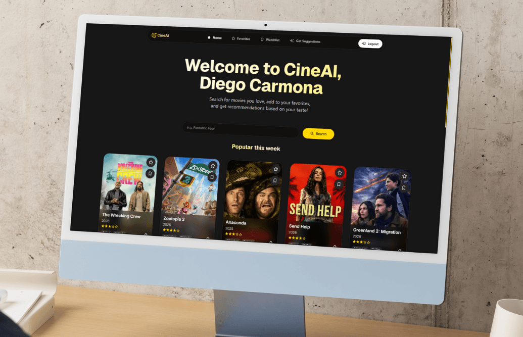 CineAI project screenshot