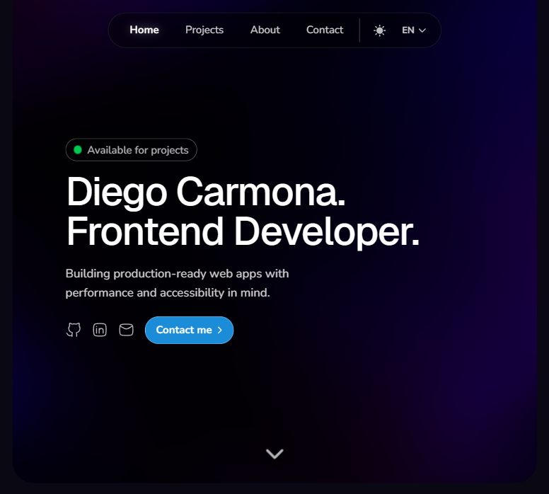 Diego Carmona | Frontend Developer